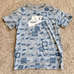 Nike Kids Blue Logo Tee